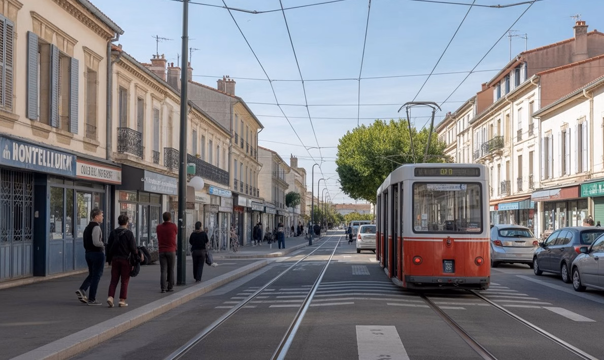 Visuel : La ligne 5 de tramway, un axe qui transforme la mobilité à Montpellier